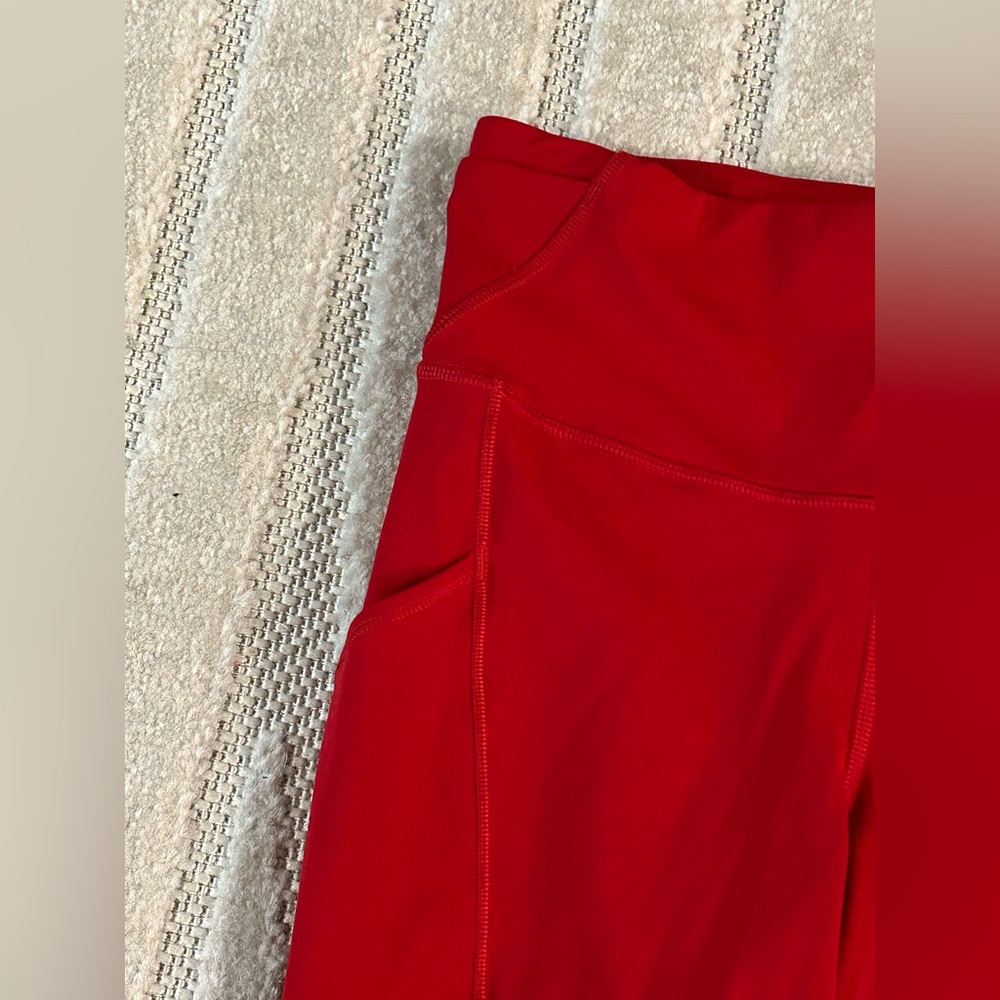 Lululemon Fast and Free High-Rise Tight 25” Pockets in Dark Red - Size 4 - Picture 4 of 13